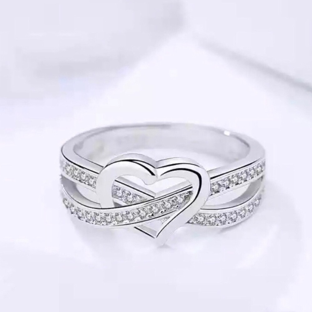 Sterling silver heart ring
